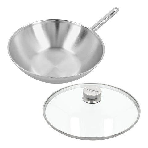 Demeyere Apollo 7 Wok met glazen deksel 30cm