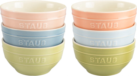 Staub Ceramic Macaron set van 6 kommen 12cm
