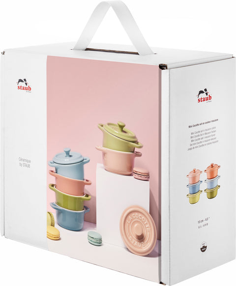 Staub Ceramic Macaron Set van 6 Cocottes 200ml