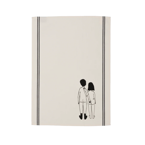 keukenhanddoek naked couple back