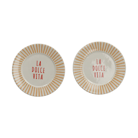 JENS Living La Dolce Vita Bordjes Perzik set van 2