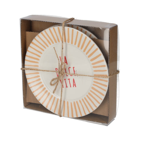 JENS Living La Dolce Vita Bordjes Perzik set van 2