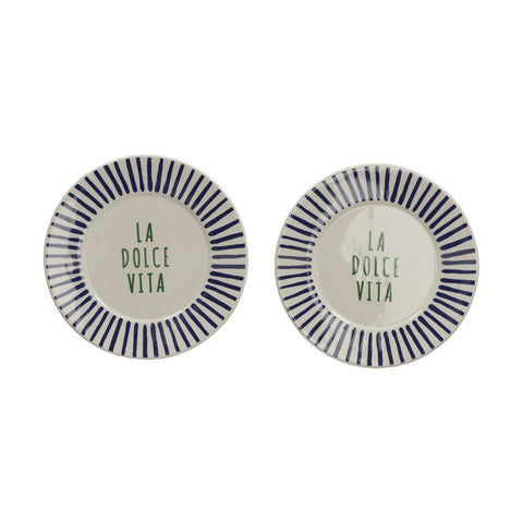 JENS Living La Dolce Vita Bordjes Blauw set van 2