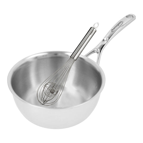 Demeyere Atlantis 7 Conische Sauteuse 18 cm + gratis klopper