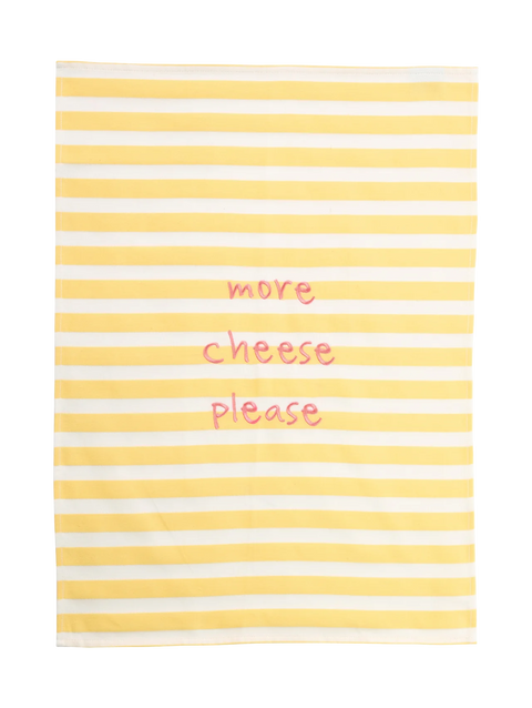 ASA Keukenhanddoek 'more cheese please'