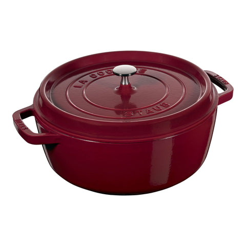 Staub gietijzeren lage stoofpot Bordeaux 28cm