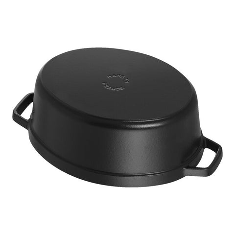Staub gietijzeren stoofpot Ovaal 31 cm - Zwart