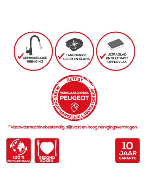 Peugeot Keramische Taartvorm - Rond - Saliegroen