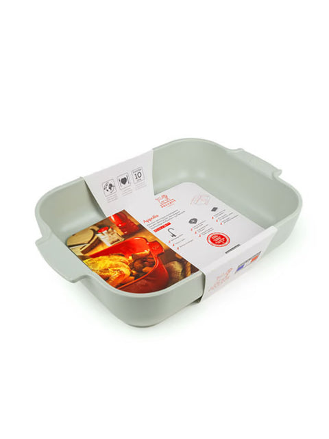 Peugeot Keramische Ovenschaal - rechthoekig -Saliegroen