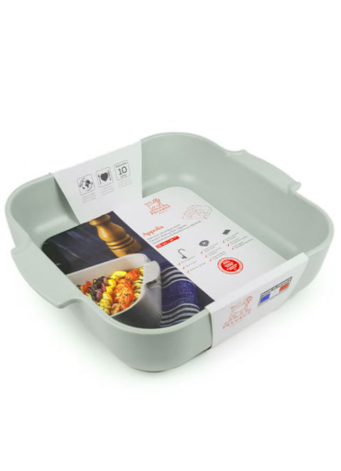 Peugeot Keramische ovenschaal - vierkant - Saliegroen