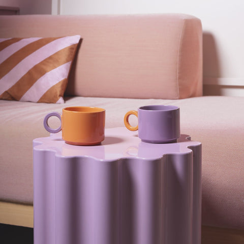 Ona Beker 28cl oranje/paars Lou