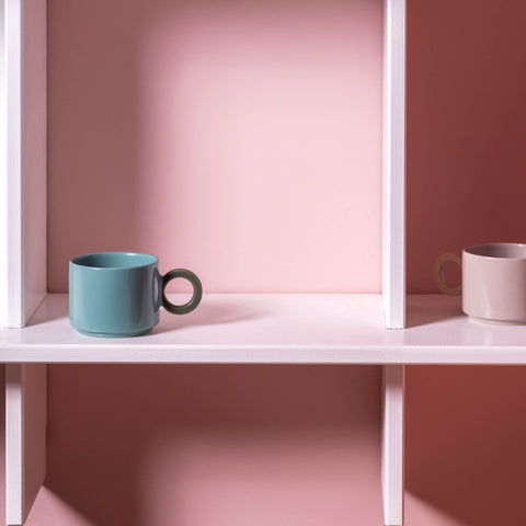 Ona Beker 28cl groen/blauw Lou