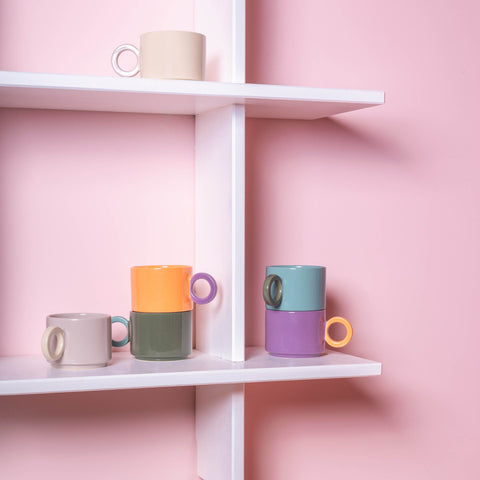 Ona Beker 28cl groen/blauw Lou