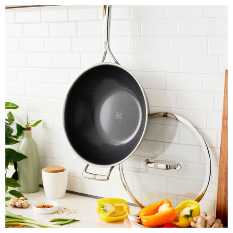 Wok met deksel Ceraforce HyCoat 30 cm