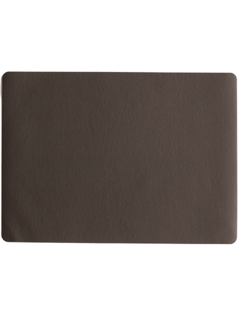 ASA Placemat rond Leather optic Chocolade