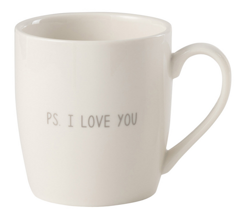 J-Line Tas Liefde Keramiek Wit