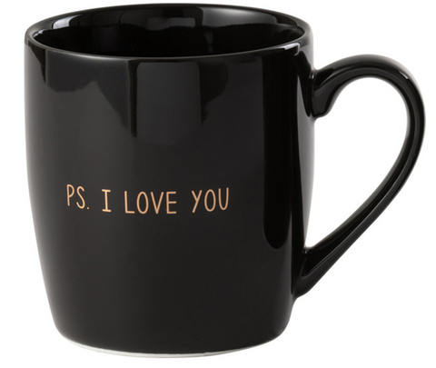 J-Line Tas Liefde Keramiek Zwart