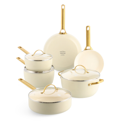 Greenpan Padova 10-delige set Cream