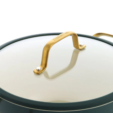 Padova Pine Green 10-delige Pannenset met keramische antikleeflaag 10-delige