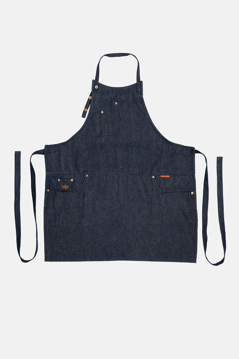 Dutchdeluxes Schort met vijf zakken-Comfort Fit-Donker Denim Blauw