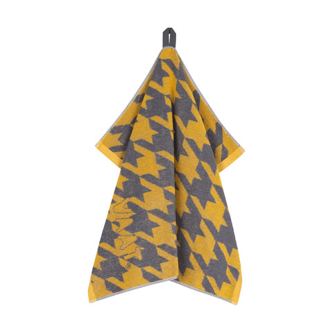 Cadeauset I love pied-de-poule - geel/lichtgrijs