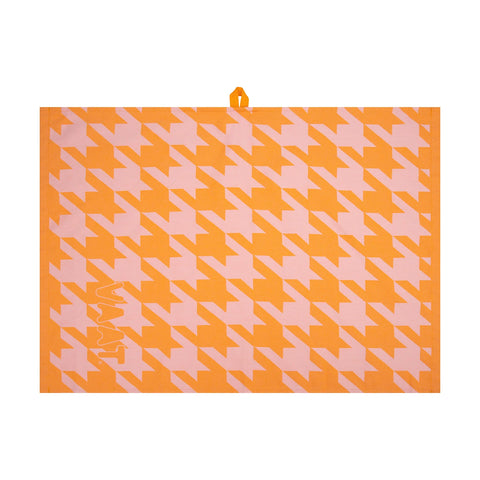 Cadeauset I love pied-de-poule - roze/oranje