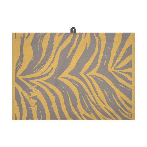 Cadeauset I love zebra - geel/lichtgrijs