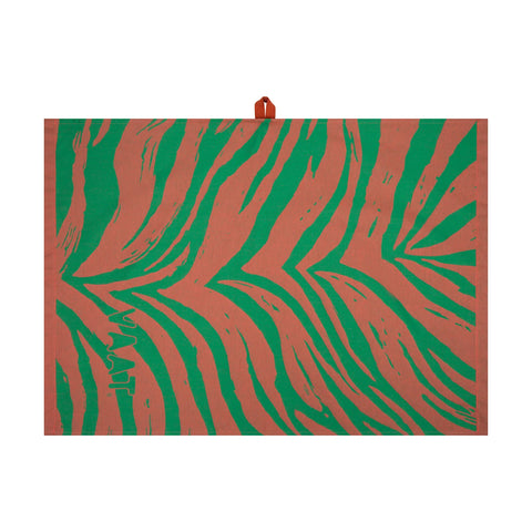 Cadeauset I love zebra - koraal/groen