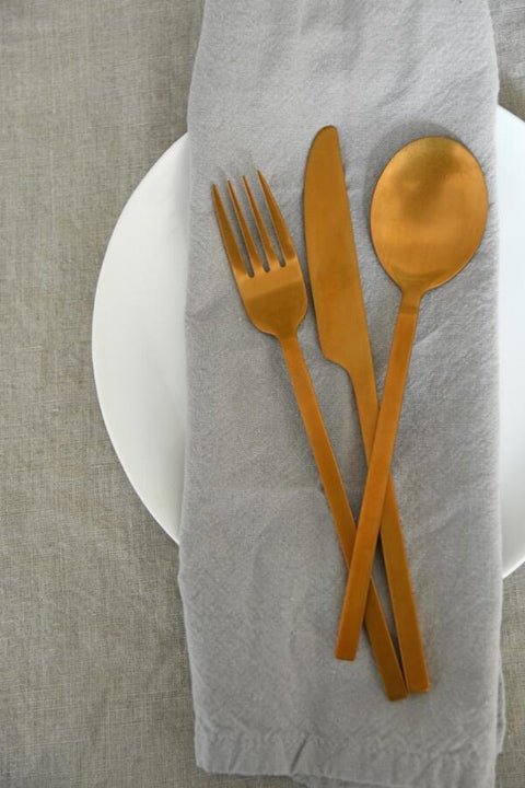 LEEFF Charlot Rose Gold Cutlery- 16 delige bestekset