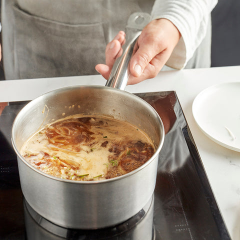 Demeyere Resto 3 steelpan met deksel