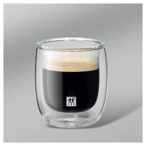 Zwilling Sorrento dubbelwandig espresso glazenset 80 ml