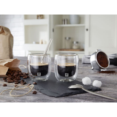 Zwilling Sorrento dubbelwandig espresso glazenset 80 ml