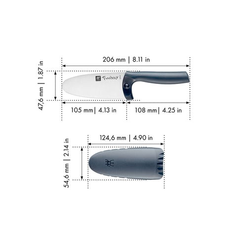 Zwilling kids koksmes Twinny blauw