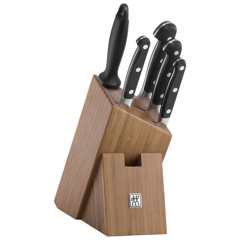 Zwilling Pro messenblok 6-delig bamboe