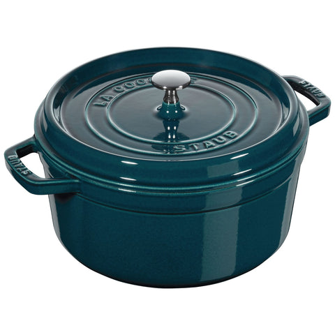 Staub gietijzeren stoofpot La mer blauw - rond