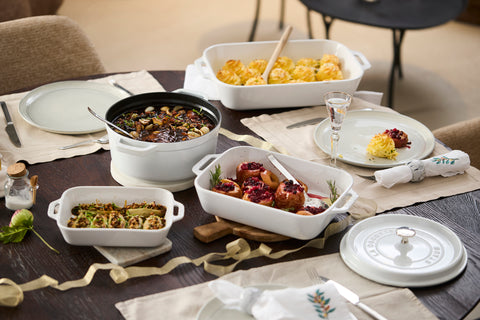 BLACK FRIDAY Staub set ovenschalen 3stuks wit