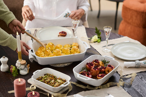 BLACK FRIDAY Staub set ovenschalen 3stuks wit