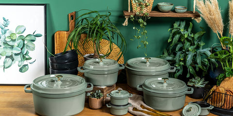 Staub gietijzeren stoofpot Eucalyptus-rond