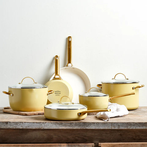 Padova Reserve Sunshine Yellow 10-delige pannenset