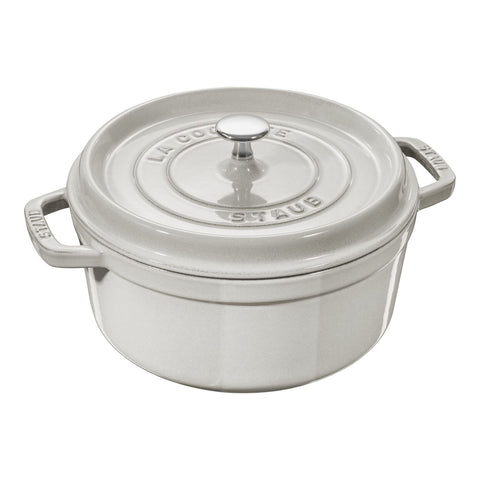 Staub gietijzeren stoofpot White Truffle-rond