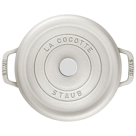 Staub gietijzeren stoofpot White Truffle-rond