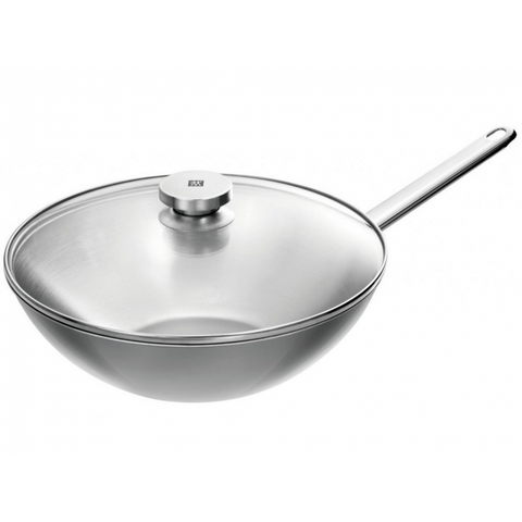 Zwilling Plus Wok met glasdeksel